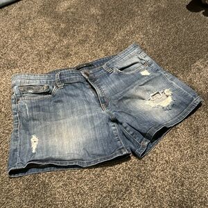 Joe’s distressed denim shorts